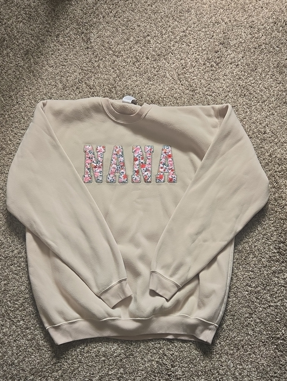 NANA Floral  Cream Sweatshirt